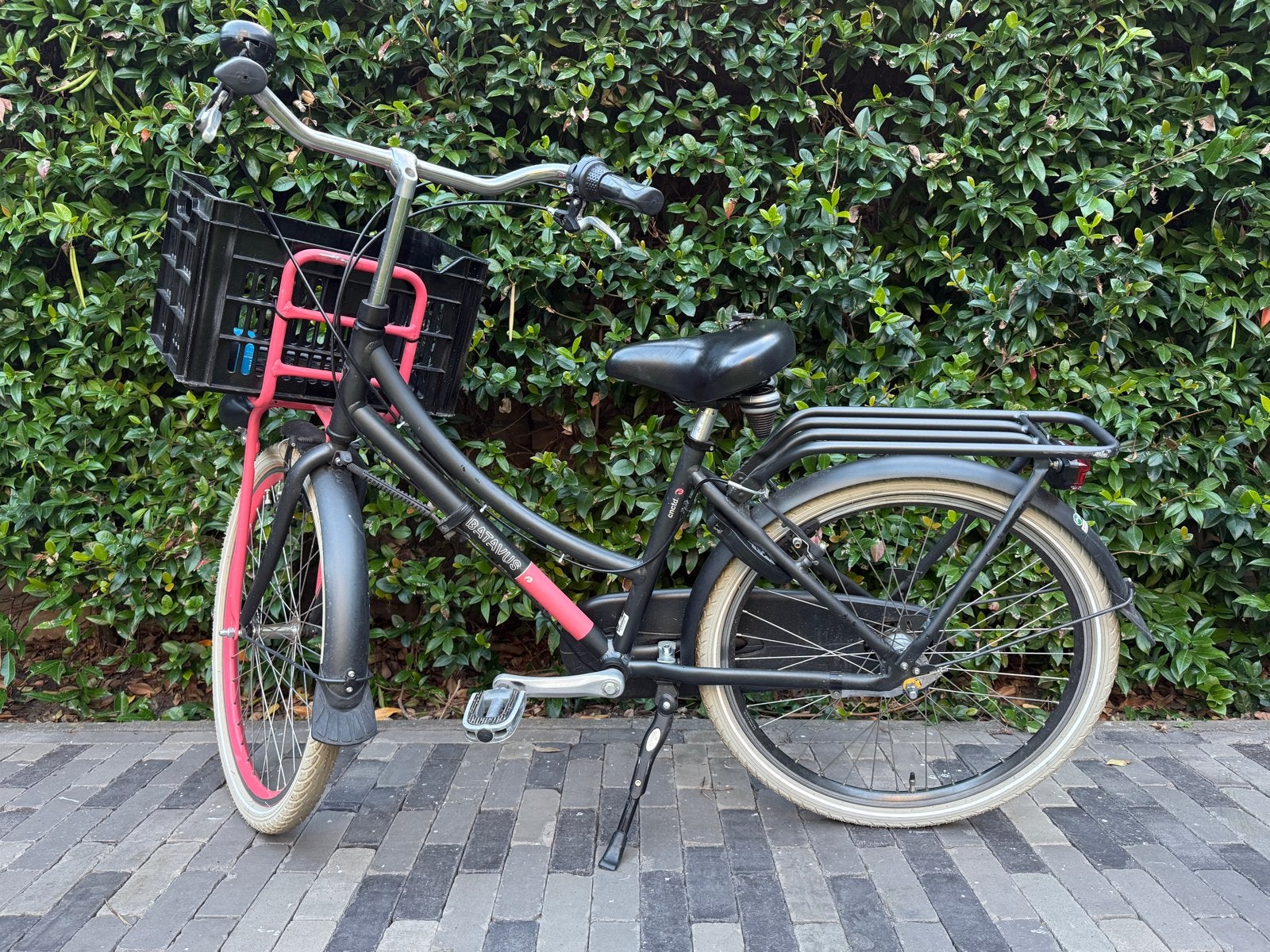 Batavus meisjesfiets 24 inch 3 versnellingen Axa alot led, Ophalen, Terugtraprem, Versnellingen, Gebruikt