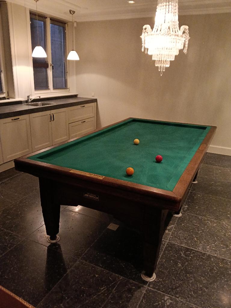 Biljarttafel  Jan Brock antiek, Ophalen of Verzenden, Gebruikt, Biljarttafel