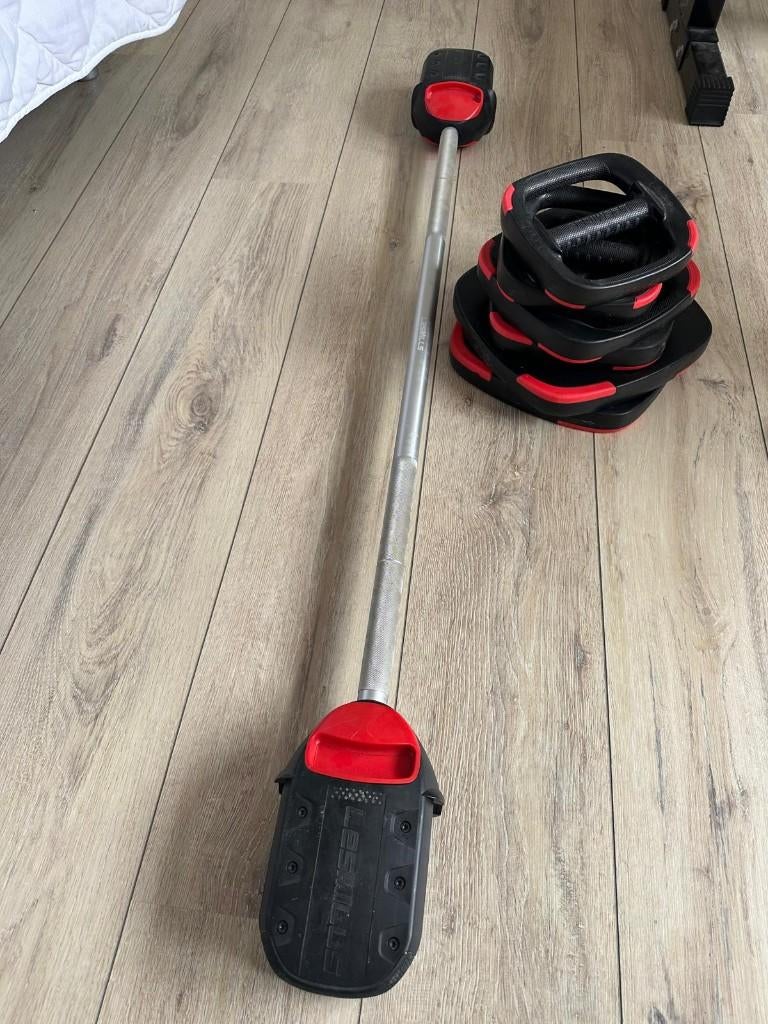 Originele Les Mills Smartbar Set, Sport en Fitness, Fitnessmaterialen, Gebruikt, Halterset, Armen, Benen, Borst, Rug, Ophalen