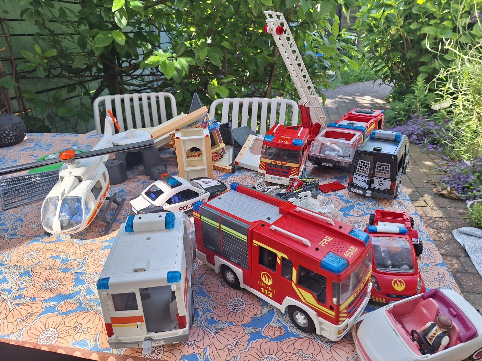 Grote Playmobil collectie: voertuigen, gebouwen en figuren, Ophalen of Verzenden, Gebruikt