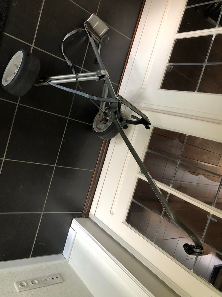 Opvouwbare Prince twee-wiels golftrolley, Ophalen of Verzenden, Gebruikt, Golfkar, Overige merken