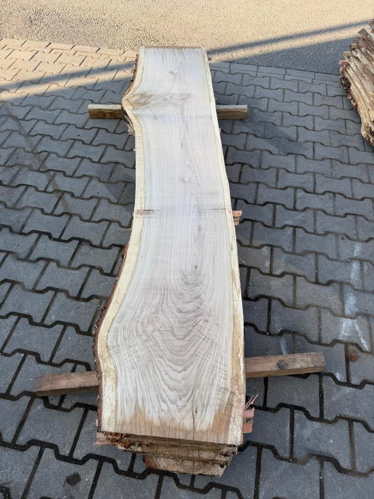 Mooi eiken boomstamplanken 220x40x2,5 cm, Ophalen, Zo goed als nieuw, 250 cm of meer, Planken