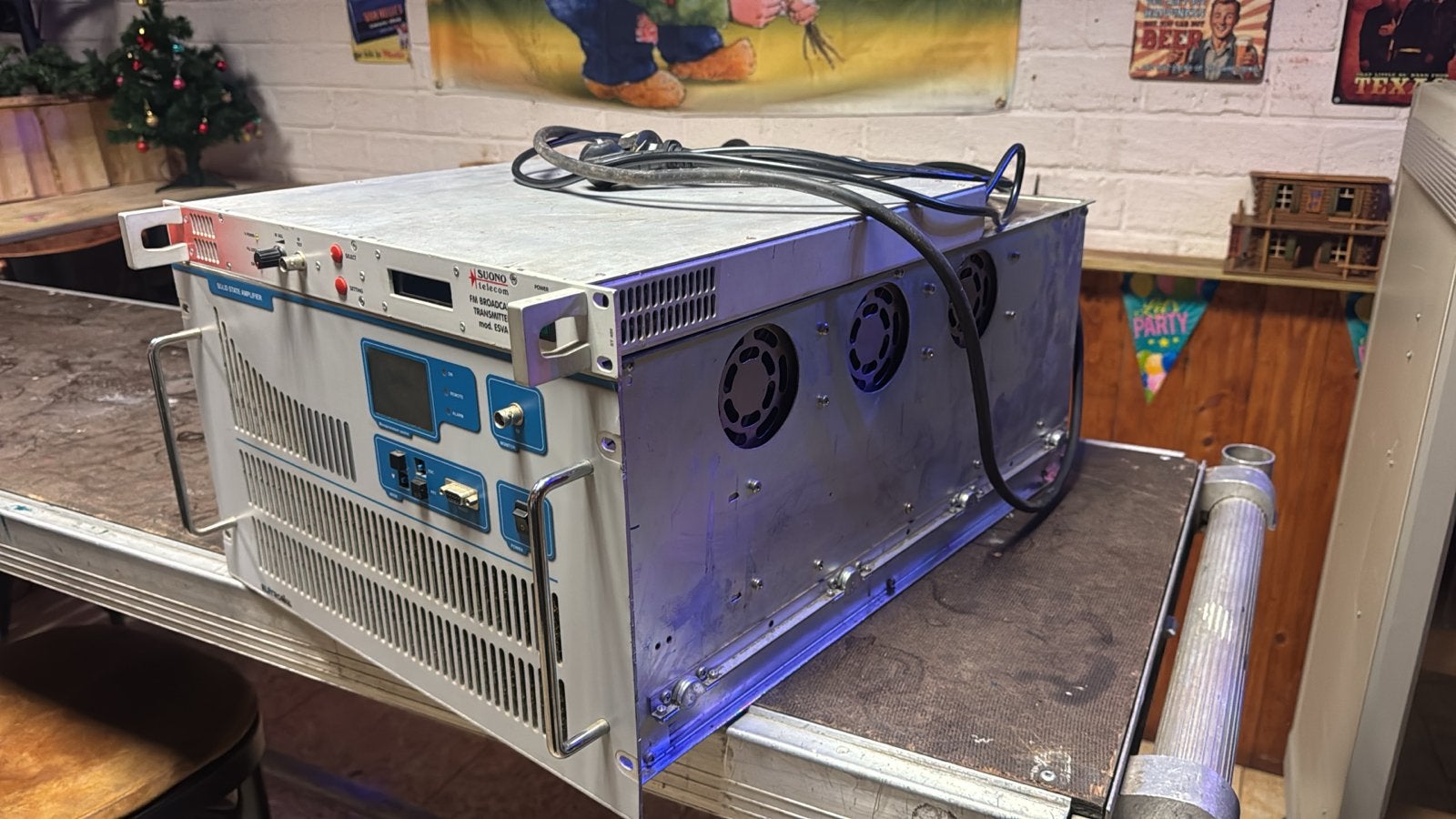 Zender elektronica 1500W met stuurzender - Draait 1750W, Ophalen, Gebruikt, Zender