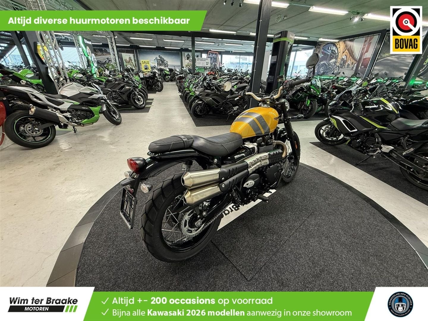 Triumph Street Scrambler 900 (bj 2024) 12,414 km, Motoren, Motoren | Triumph, 2 cilinders, Motorrijbewijs A, Bedrijf, Meer dan 35 kW