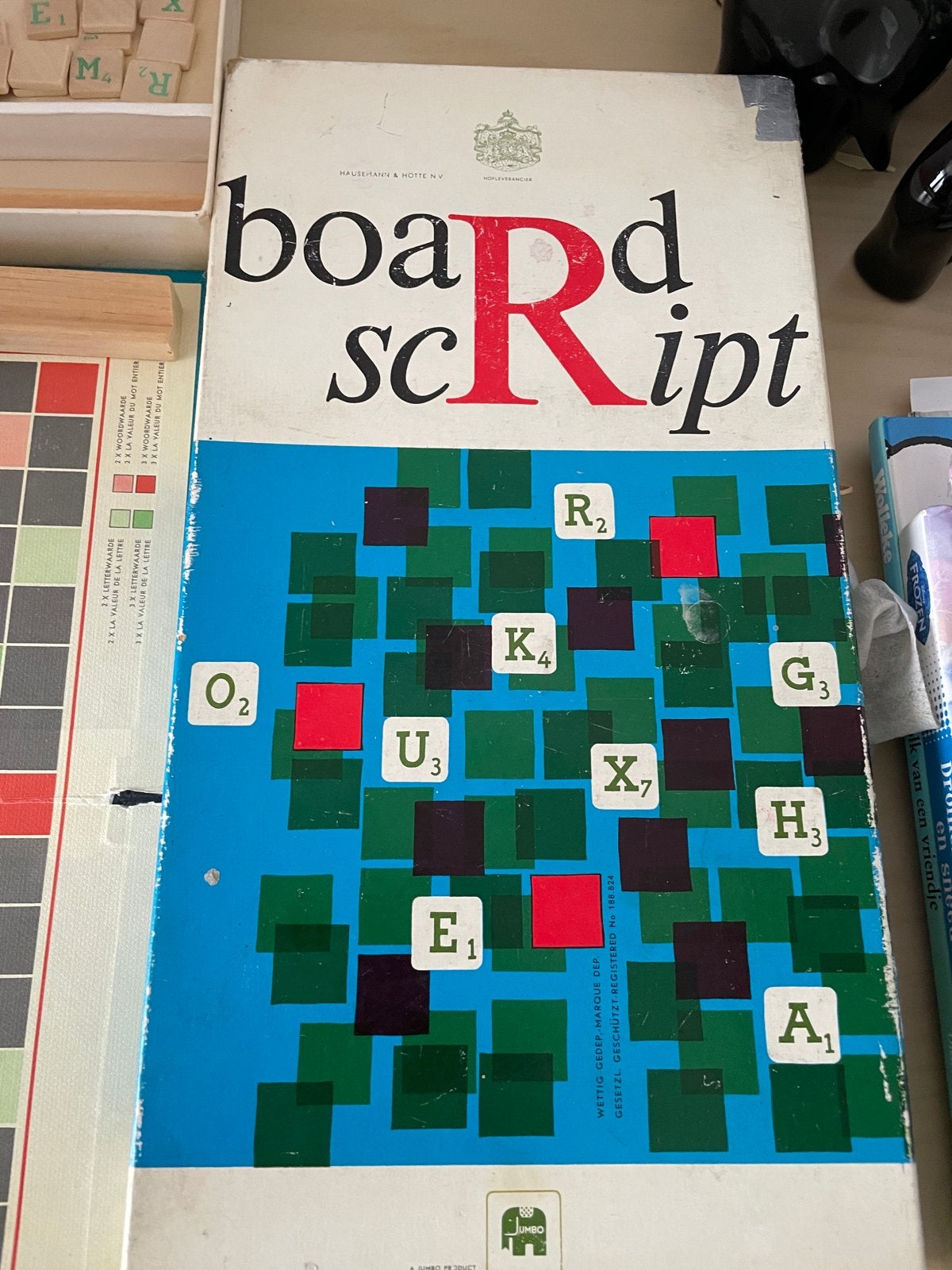 Vintage Board Script spel - Scrabble variant van Jumbo, Drie of vier spelers, Ophalen of Verzenden, Gebruikt
