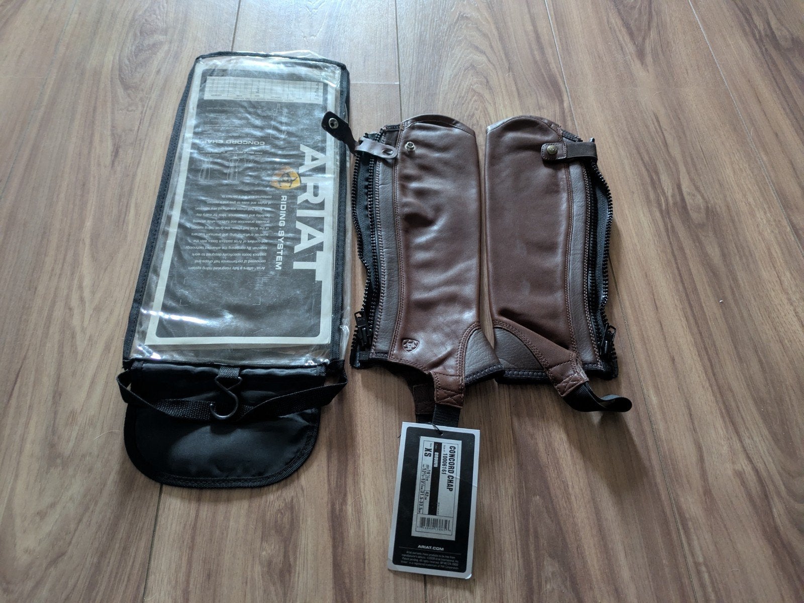 Ariat concard chaps bruin XS leer, Ophalen of Verzenden, Nieuw, Kinderen, Schoeisel