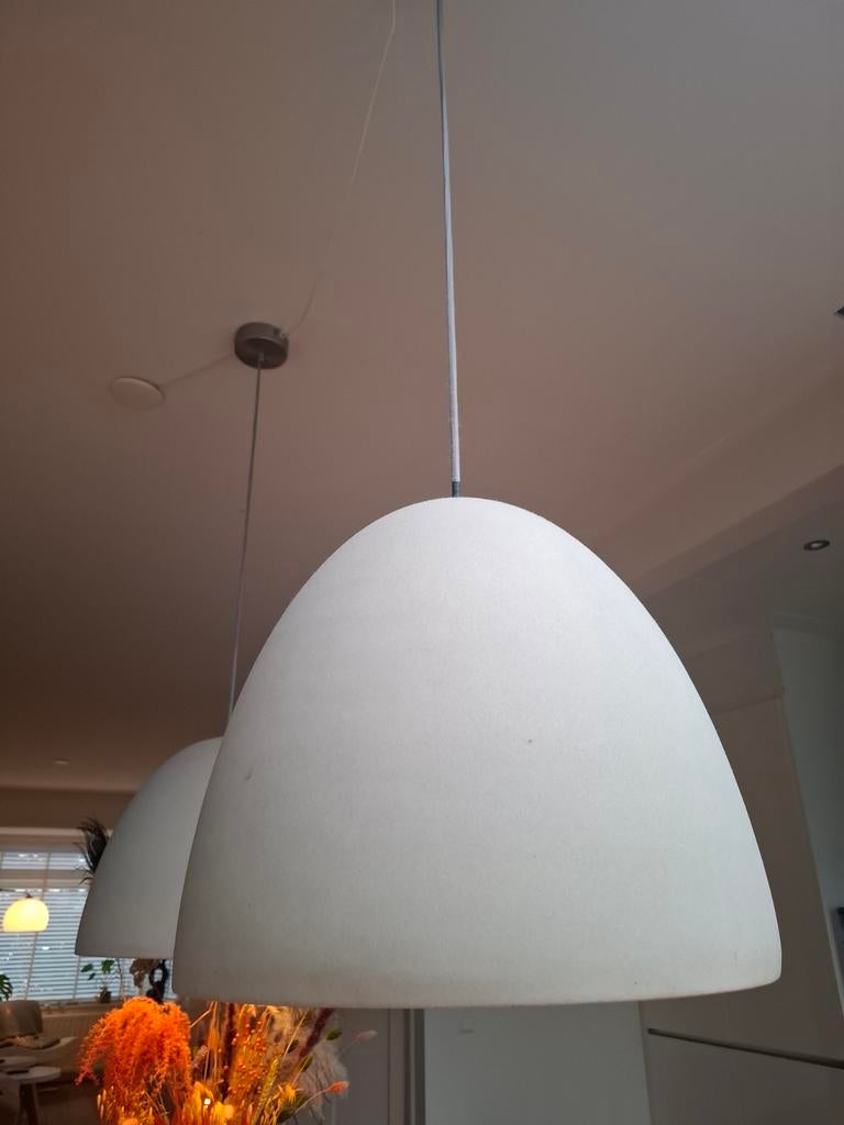2 betonnen designer hanglampen van Seed Design, Ophalen, Gebruikt, Overige materialen, Modern, Industrieel