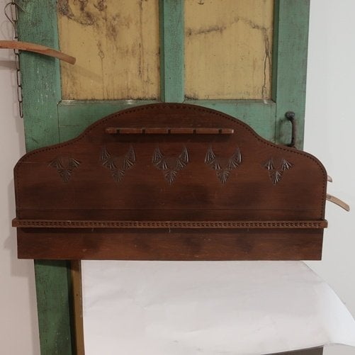 Wand rek schap borden hout 1930 breed 85 cm, Ophalen of Verzenden