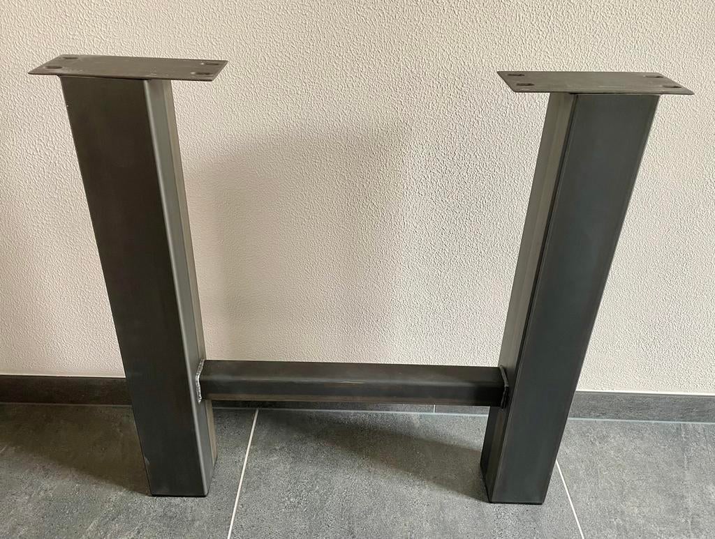 Zwaar metalen tafelpoot 73 x 70 cm, Ophalen, Tafelpoot, 50 tot 100 cm, Vierkant