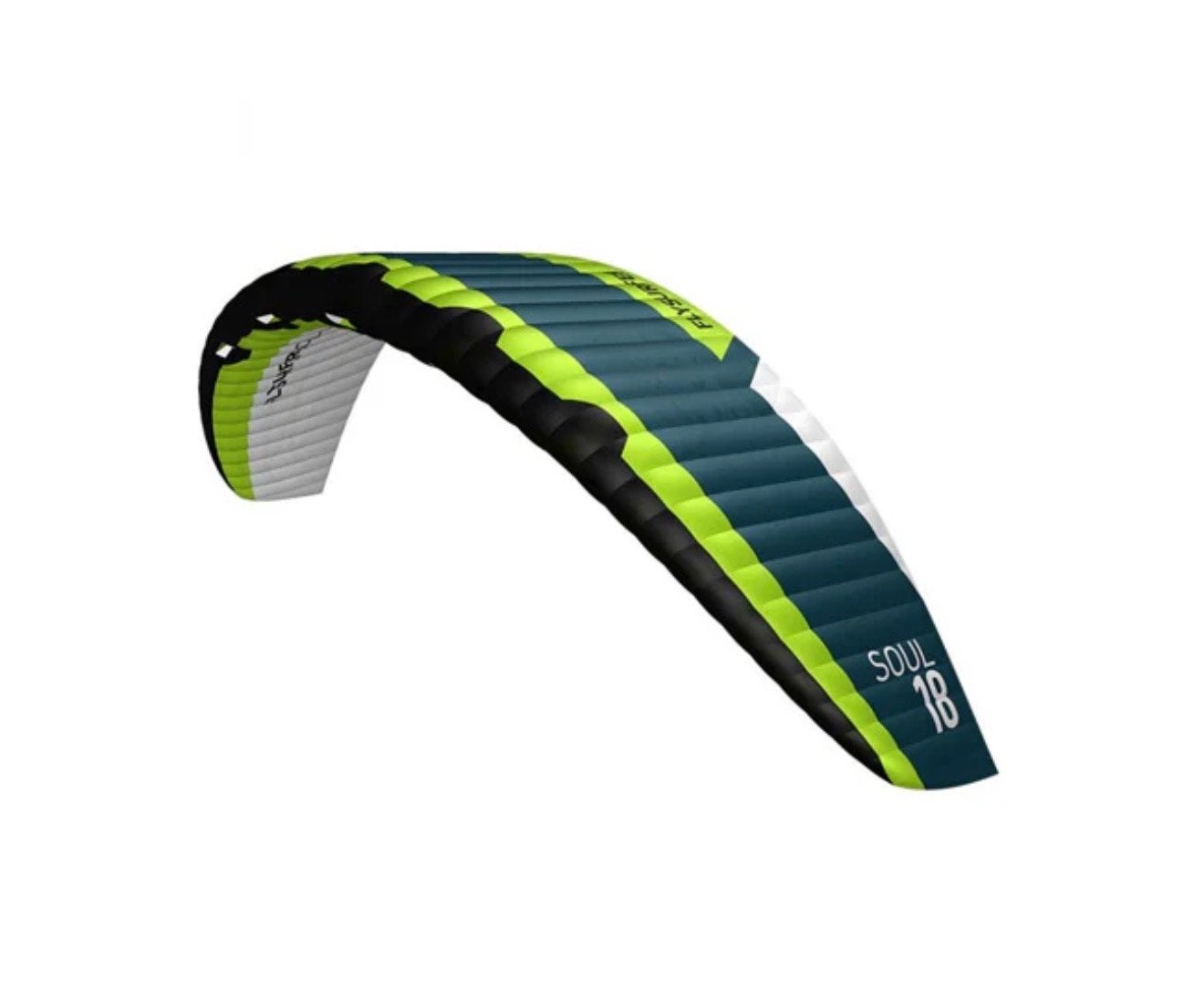 Flysurfer Soul 18m V1 (Compleet met Bar & Vrij Nieuwe Lijnen, Gebruikt, 16 m² of meer, Kitesurf-set, Geen board