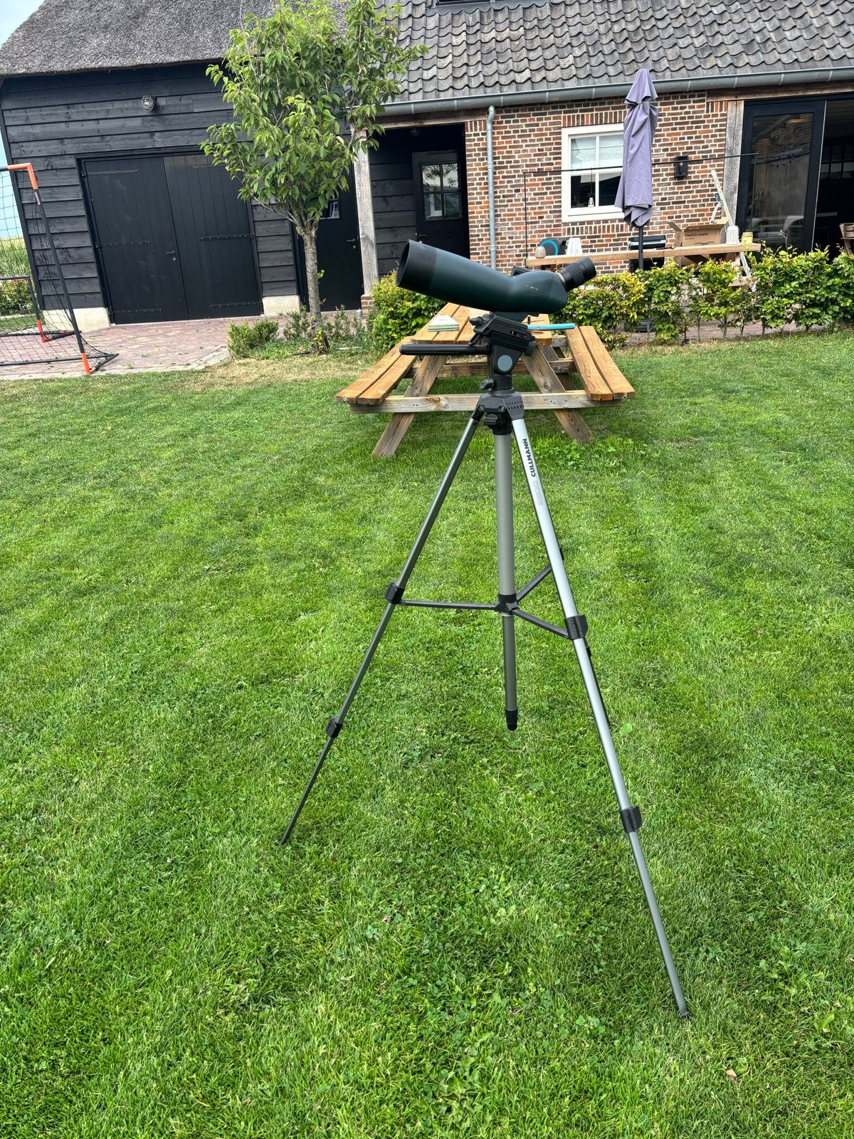 Bresser Spottingscope 20-60x60 met statief, Ophalen, Gebruikt, Lenzentelescoop (refractor), Met statief