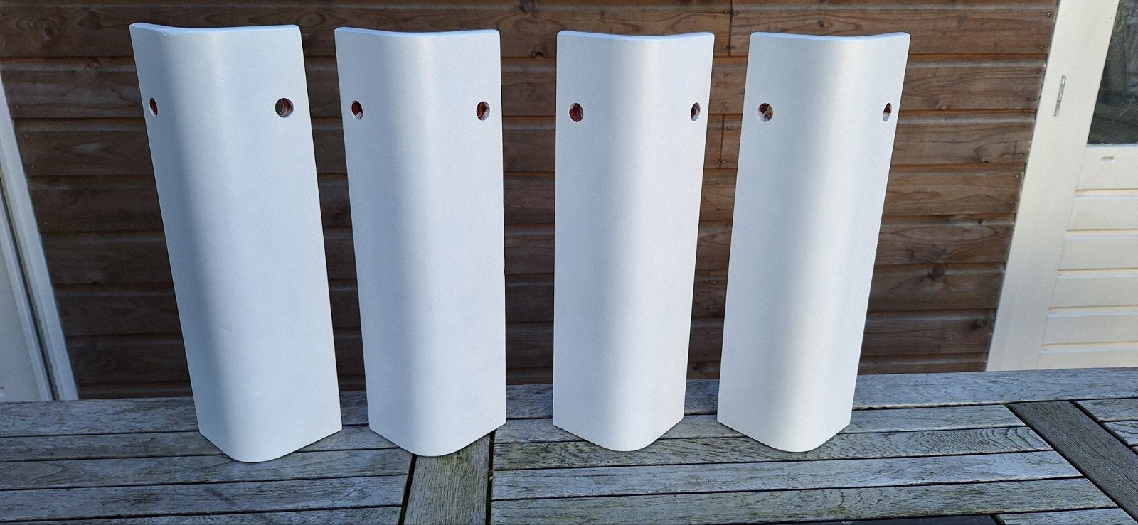 Auping Auronde bedpoten 48 cm, Ophalen, Gebruikt, Wit, Tweepersoons