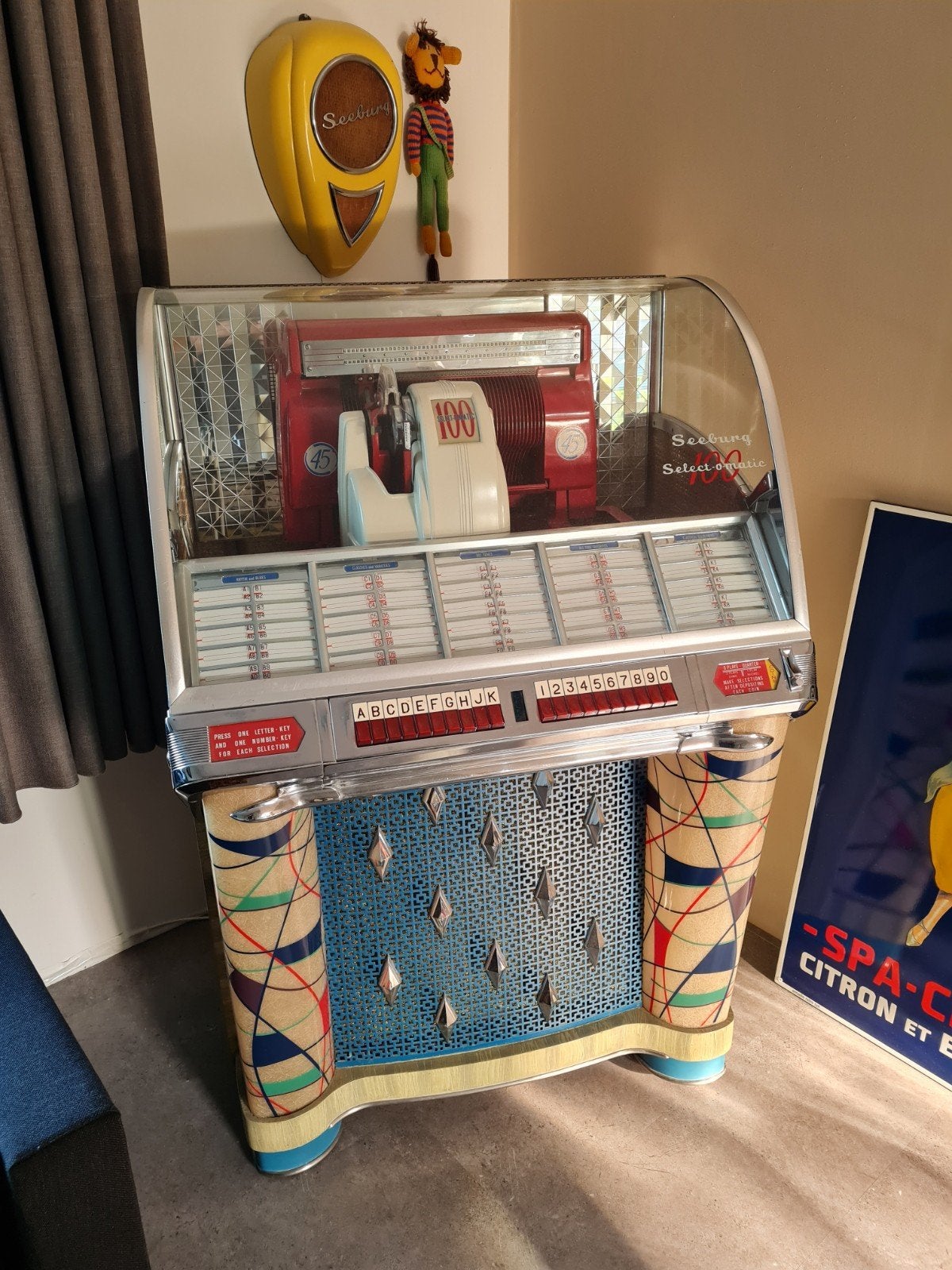 jukebox gerestaureerd en gereviseerd, Verzamelen, Ophalen of Verzenden, Zo goed als nieuw, 1950 tot 1960, Seeburg