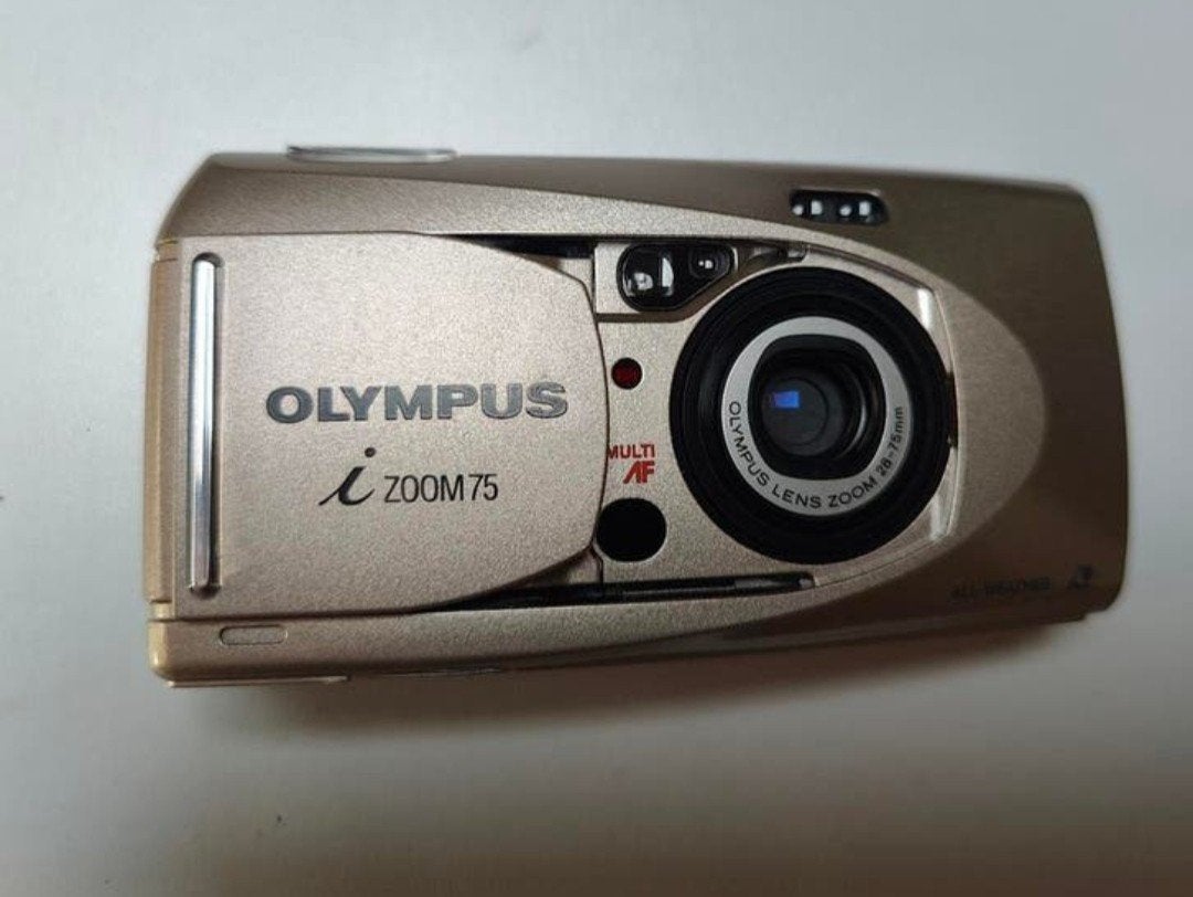 Olympus Mju izoom 75 compact camera compleet, Ophalen of Verzenden, Gebruikt, Compact, Olympus
