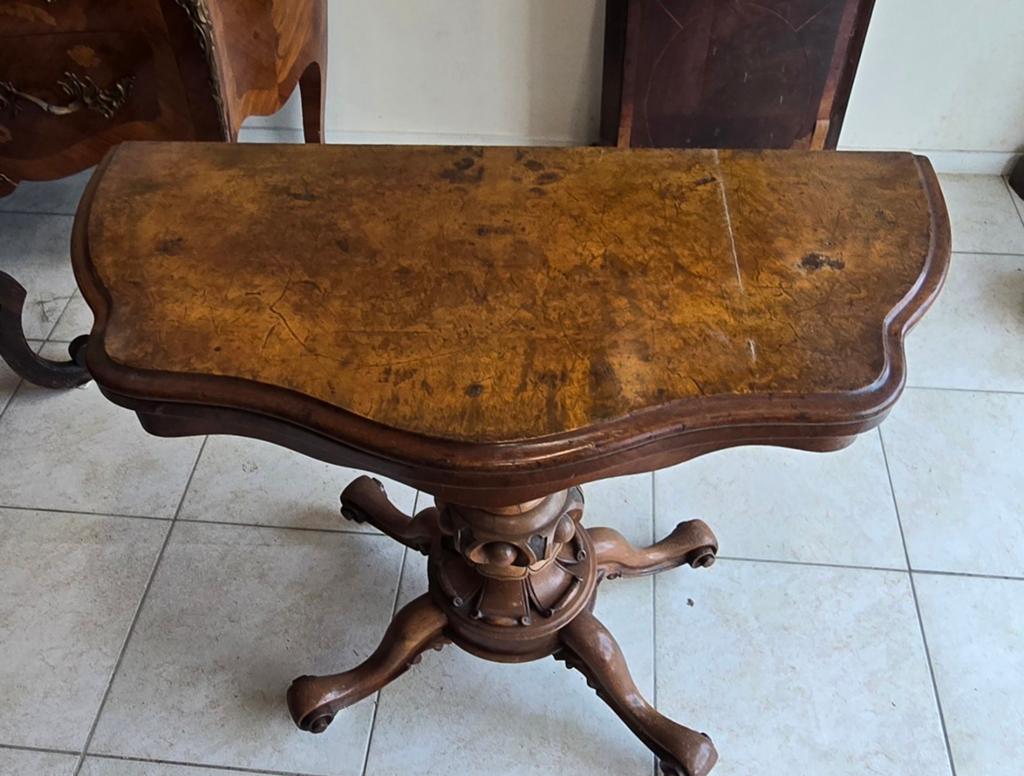 Antieke bridge tafel / sitetable, Ophalen