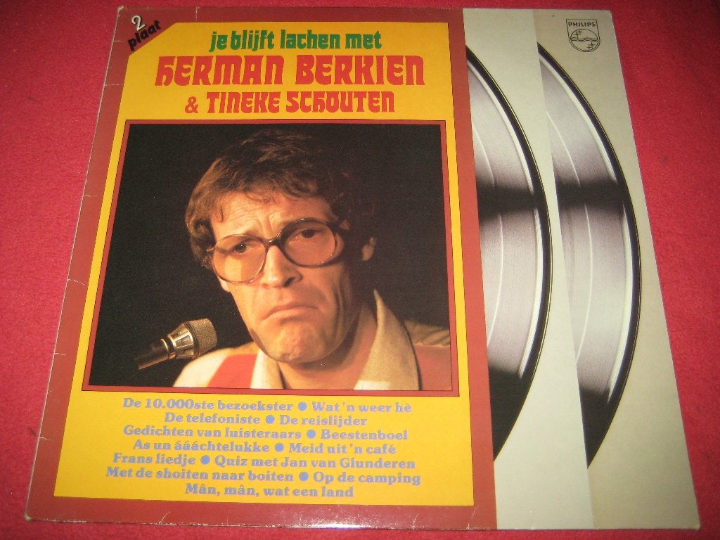 LP, Jij blijt lachen met Herman Berkien+Tineke Schouten., Ophalen of Verzenden, Zo goed als nieuw, LP