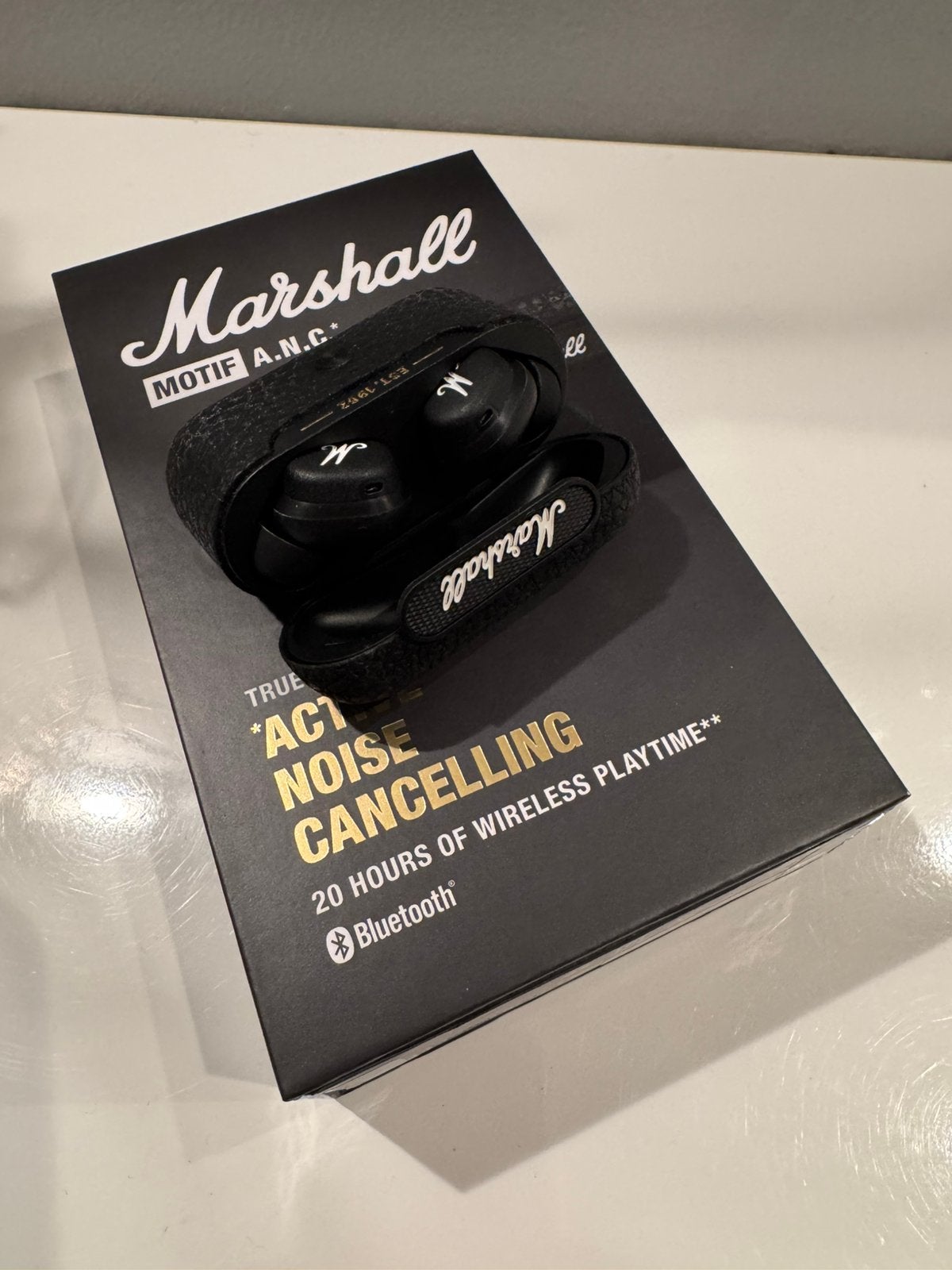 Marshall MOTIF Active Noise Cancelling Earphone *NIEUW*, Audio, Tv en Foto, Ophalen, In-ear, Bluetooth, Nieuw