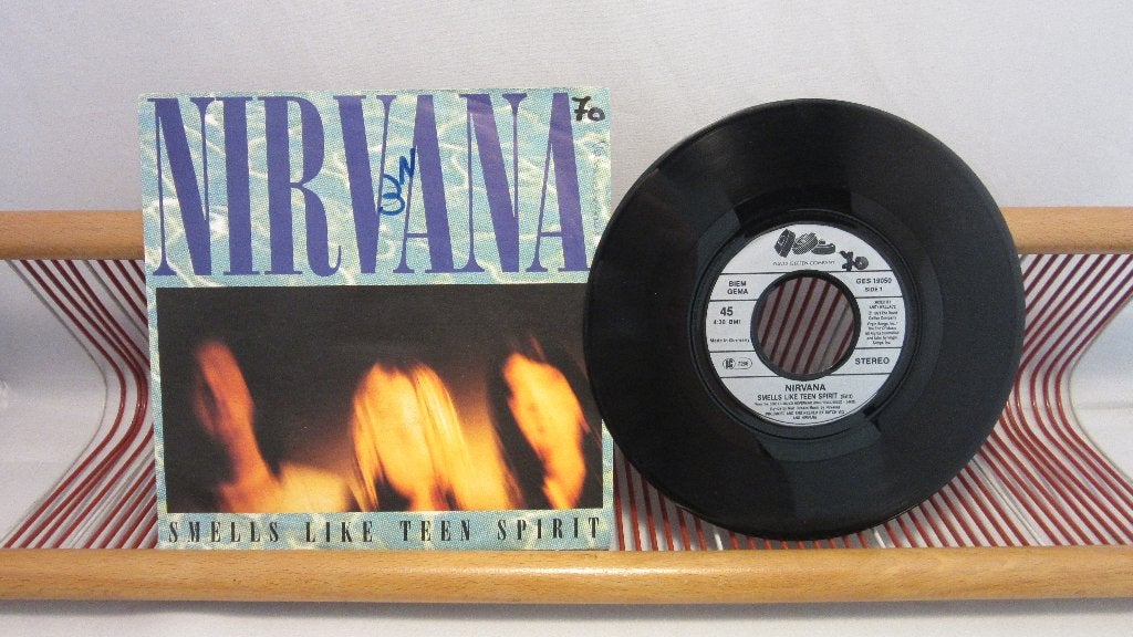 Nirvana, Smells Like Teen Spirit (single 7"), Cd's en Dvd's, Gebruikt, 7 inch, Ophalen of Verzenden, Rock en Metal