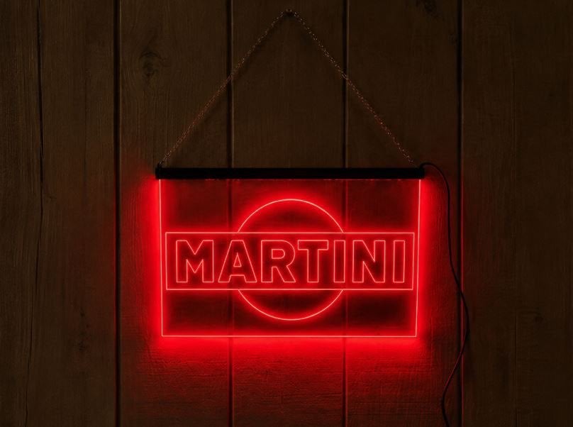 Led bord Martini, Verzamelen, Ophalen of Verzenden, Nieuw, Reclamebord, Plaat of Schild, Overige merken