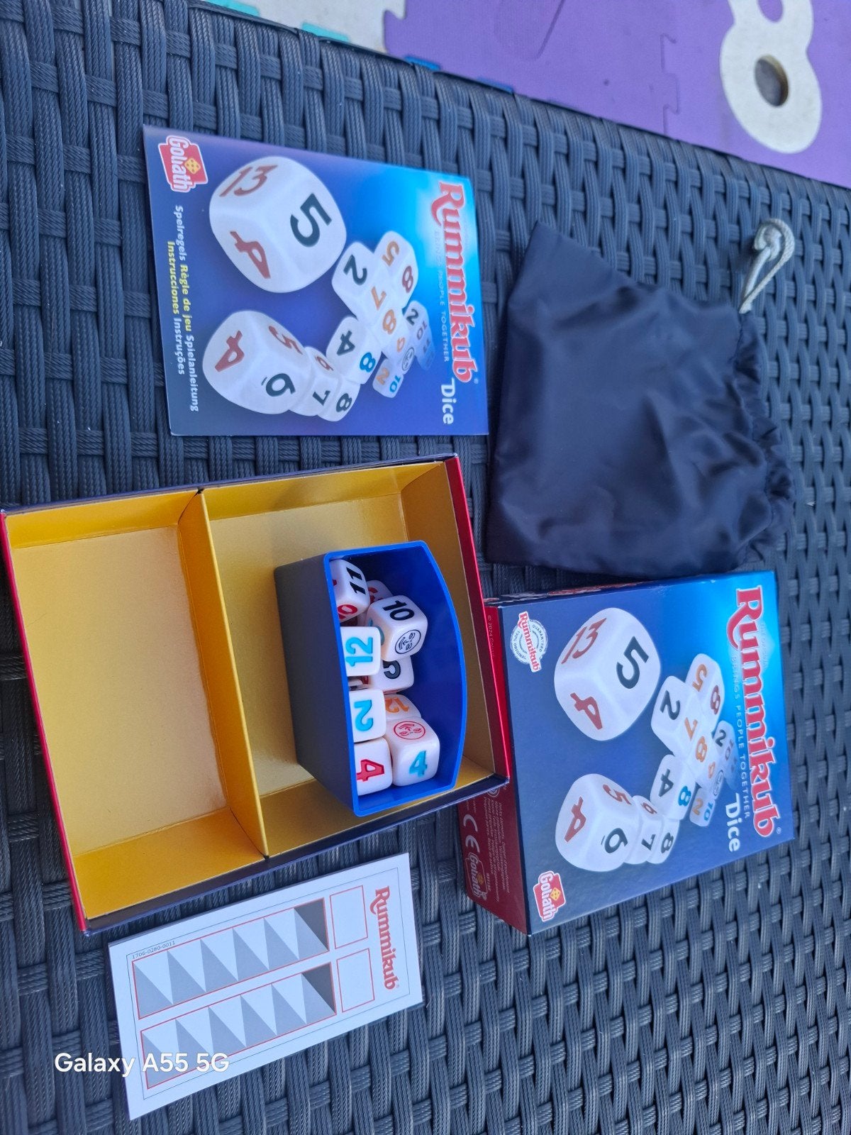 Rummikub Dice - Het originele dobbelspel van Goliath, Goliath BV, Goliath, Ophalen of Verzenden, Zo goed als nieuw