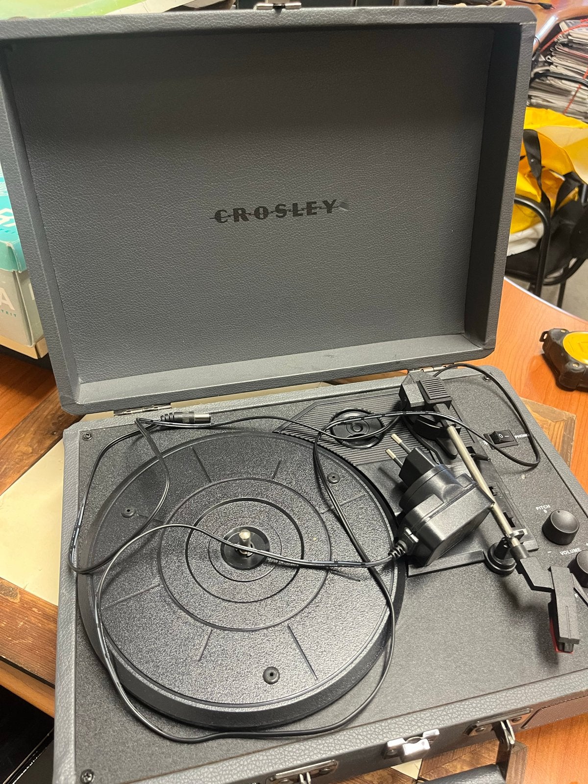 Crosley Platenspeler in koffer - Vintage look, Ophalen of Verzenden, Gebruikt, Platenspeler, Overige merken
