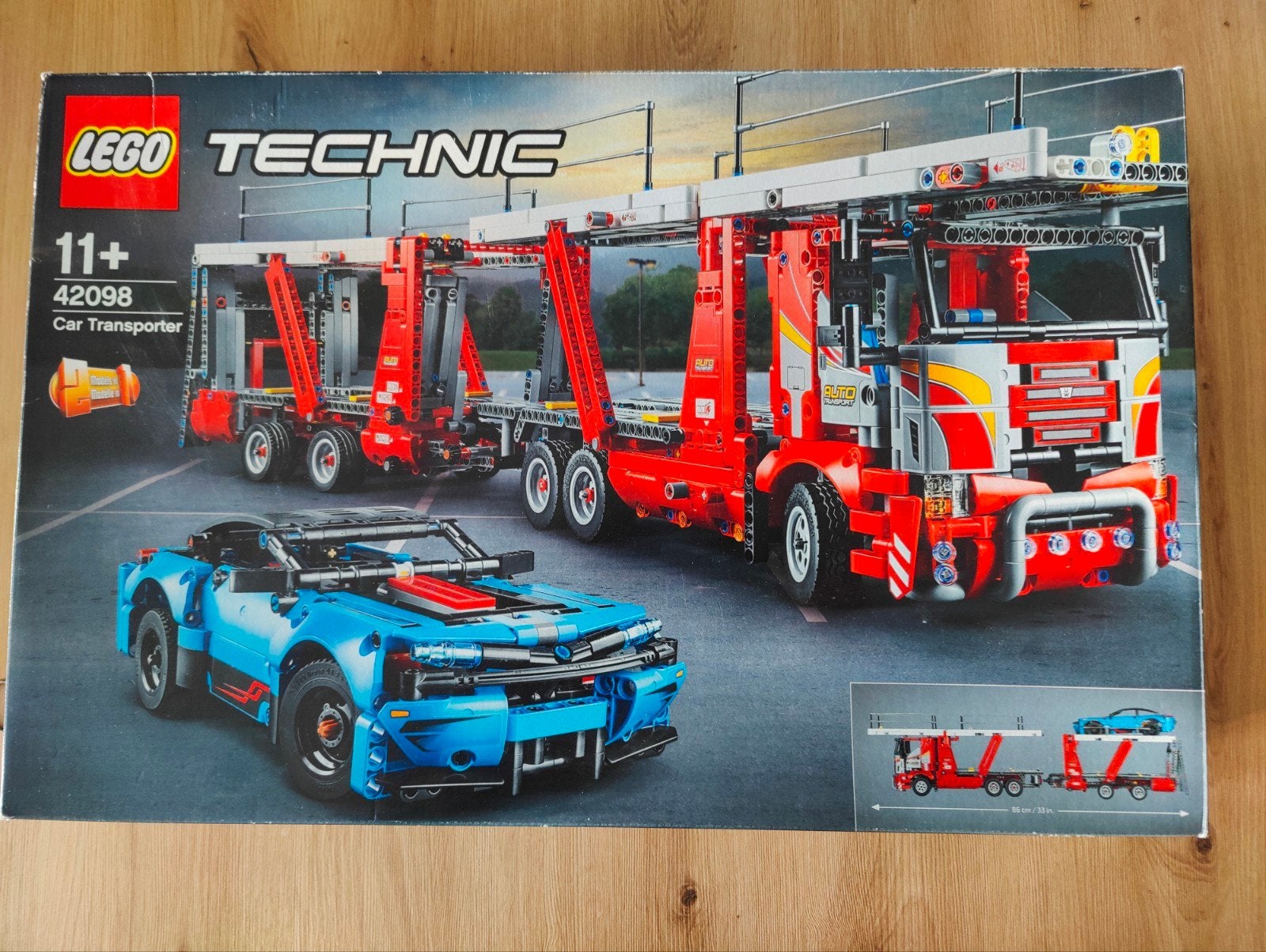 Lego Technic 42098 Autotransporter met Chevrolet Corvette, Kinderen en Baby's, Speelgoed | Duplo en Lego, Compleet, Gebruikt, Lego