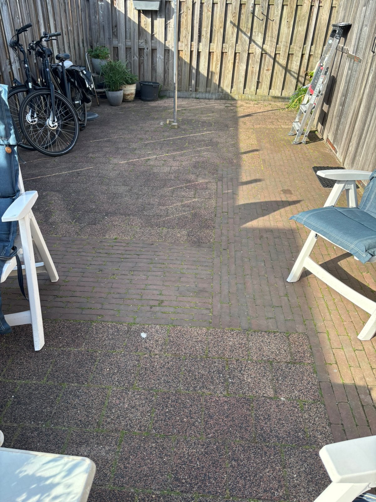 Bestrating 35 vierkante meter, gratis afhalen, Ophalen, Gebruikt, Beton, Klinkers
