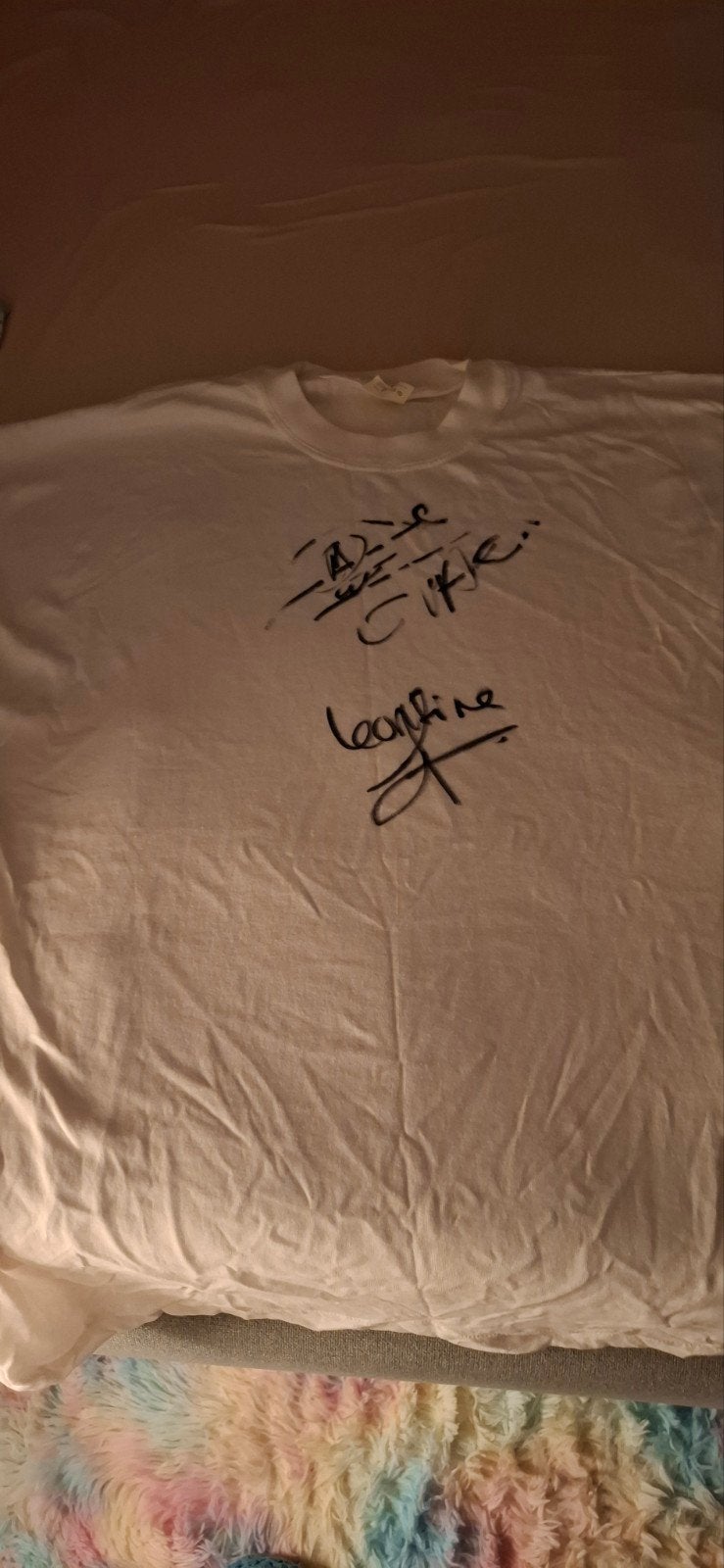 T-shirt met handtekening, Ophalen of Verzenden, Zo goed als nieuw, Korte mouw