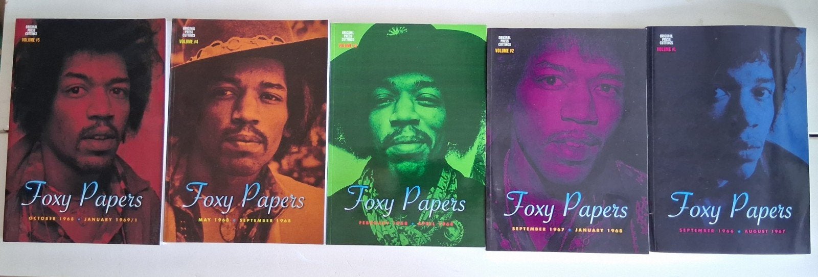 Foxy Papers: Jimi Hendrix Original Press Cuttings (5 delen), Ophalen, Zo goed als nieuw, Artiest, Onbekend