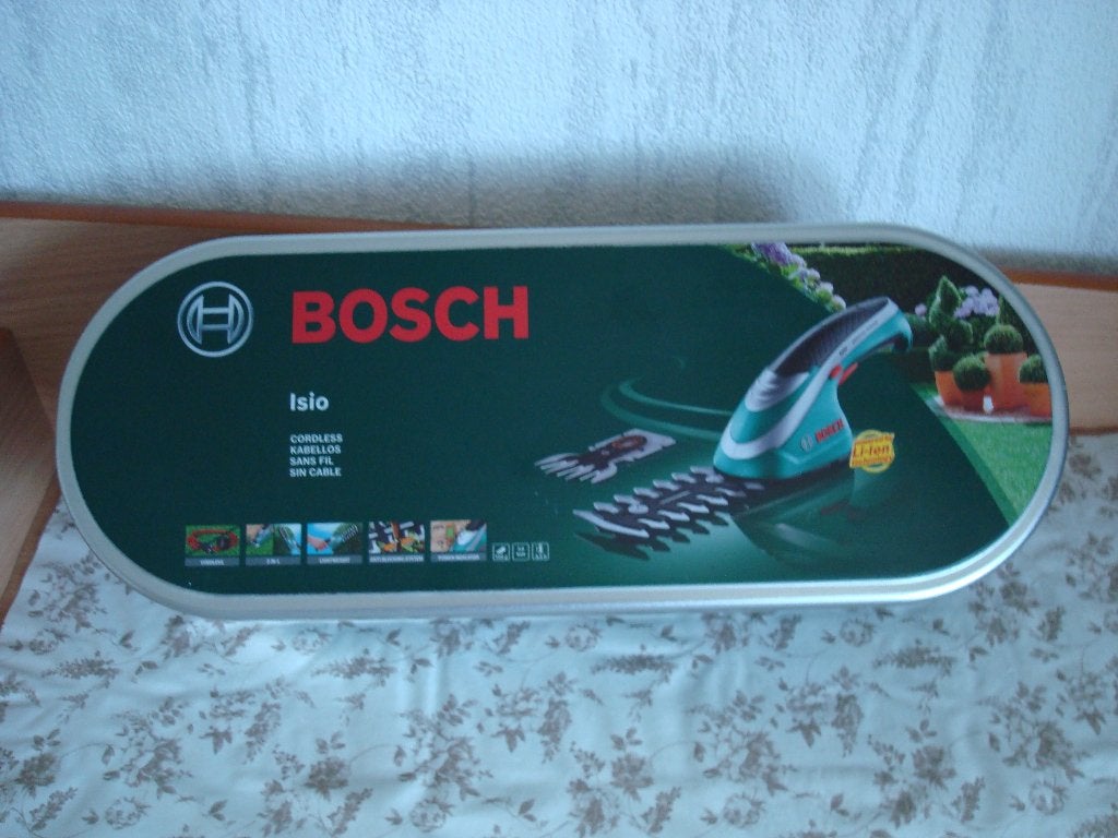 Bosch accu-gras-buxusschaar, Ophalen, Zo goed als nieuw, Bosch