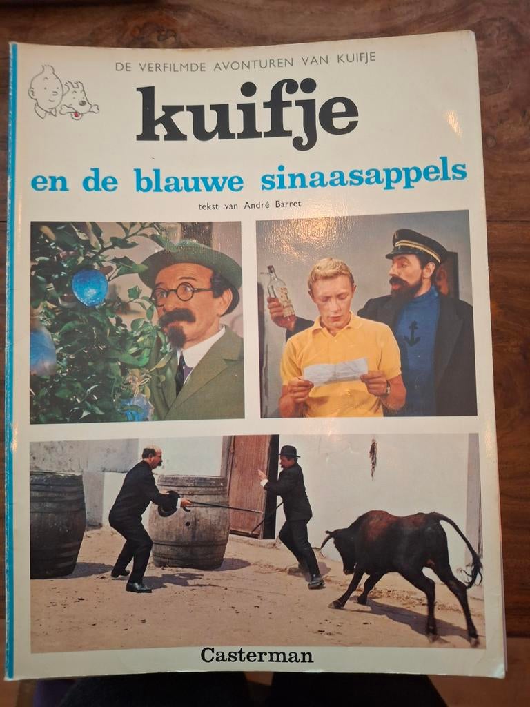 Kuifje en de Blauwe Sinaasappels - De Verfilmde Avonturen, Boeken, Stripboeken, Eén stripboek, Ophalen of Verzenden, Gelezen, André Barret (tekst)
