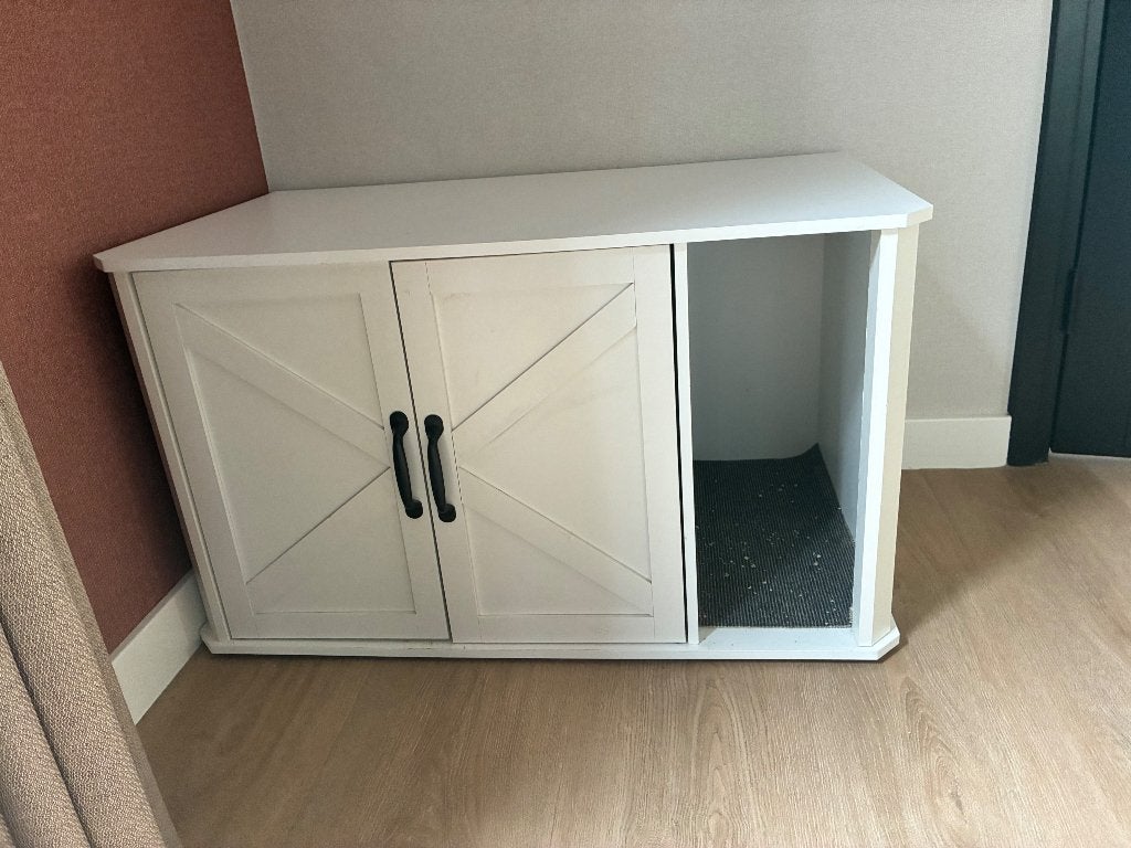 Kattenbak kast, Ophalen, Zo goed als nieuw