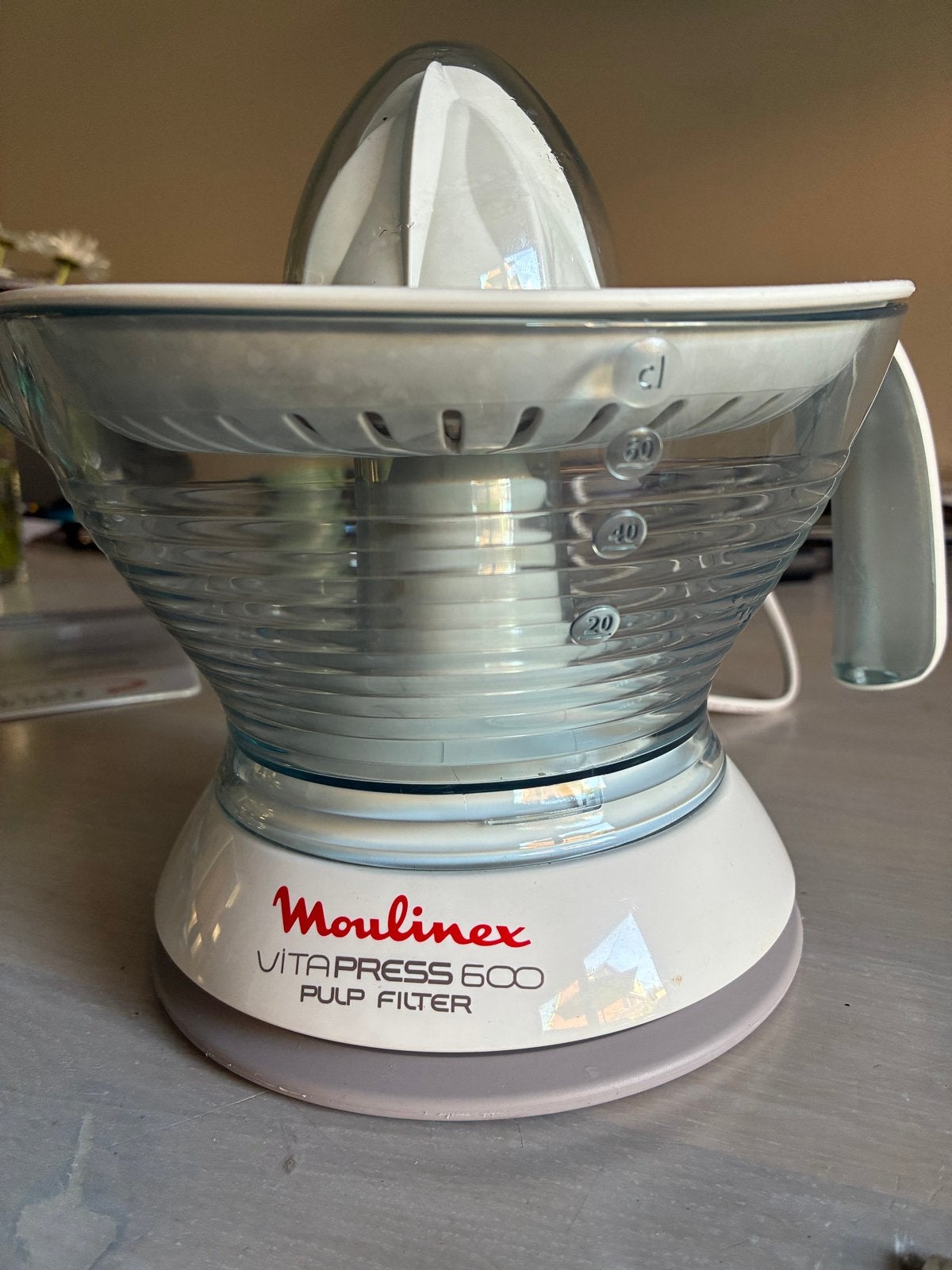 Moulinex Vitapress 600 Citruspers - Zo goed als nieuw, Ophalen of Verzenden, Zo goed als nieuw, Elektrisch, Citruspers