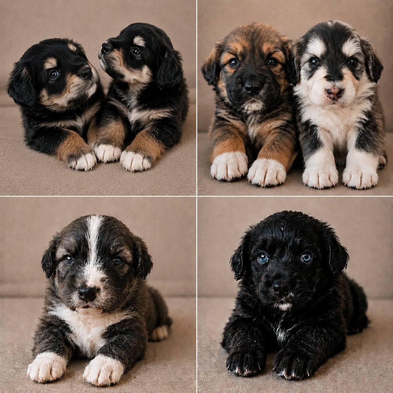 Pomsky x Cavapoo puppy's. Beschikbaar vanaf 1 juli., 8 tot 15 weken, Parvo, Meerdere, Meerdere dieren