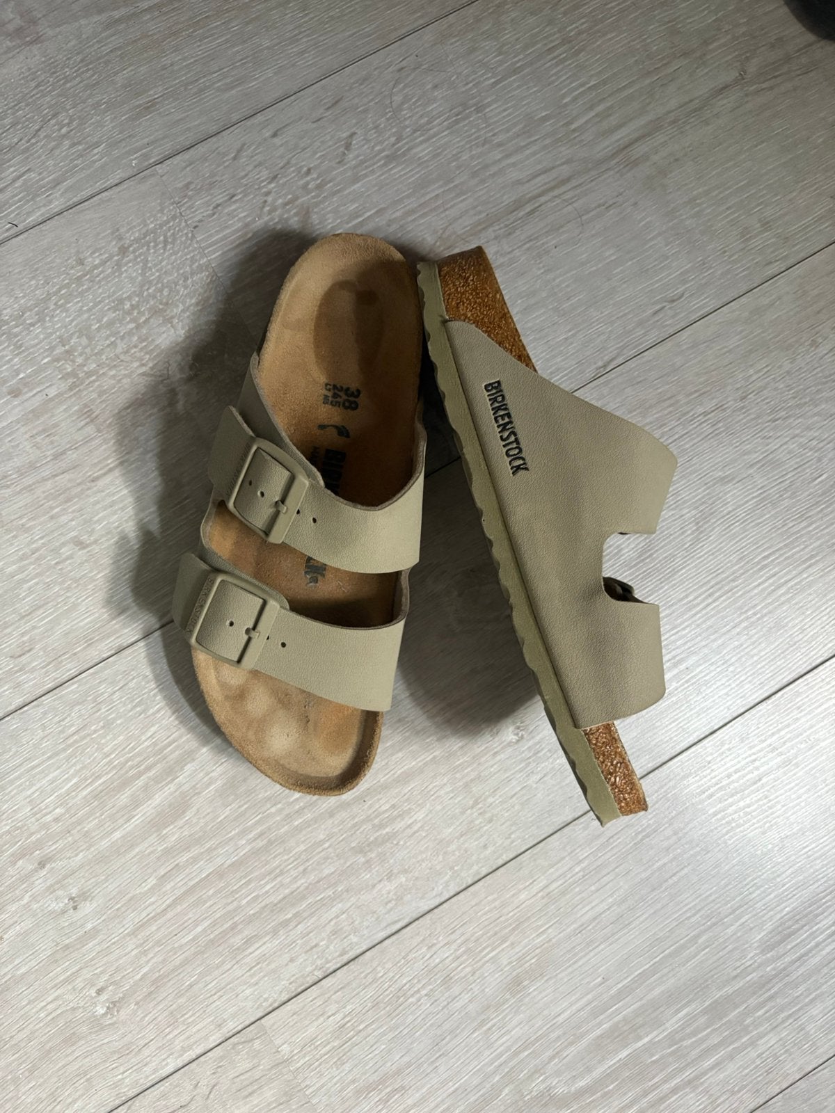 Birkenstock Arizona Khaki, Ophalen of Verzenden, Zo goed als nieuw, Groen