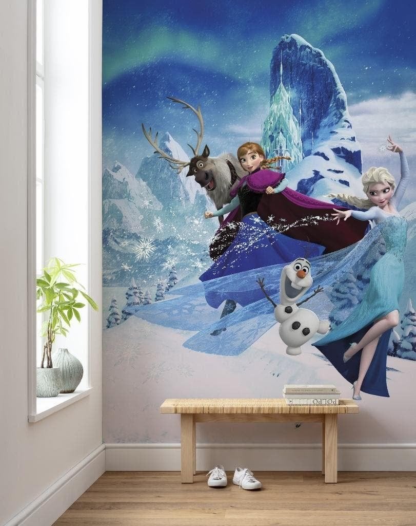 Disney Frozen Vlies Behang Magic 200x280 - Gratis Verzending, Ophalen of Verzenden
