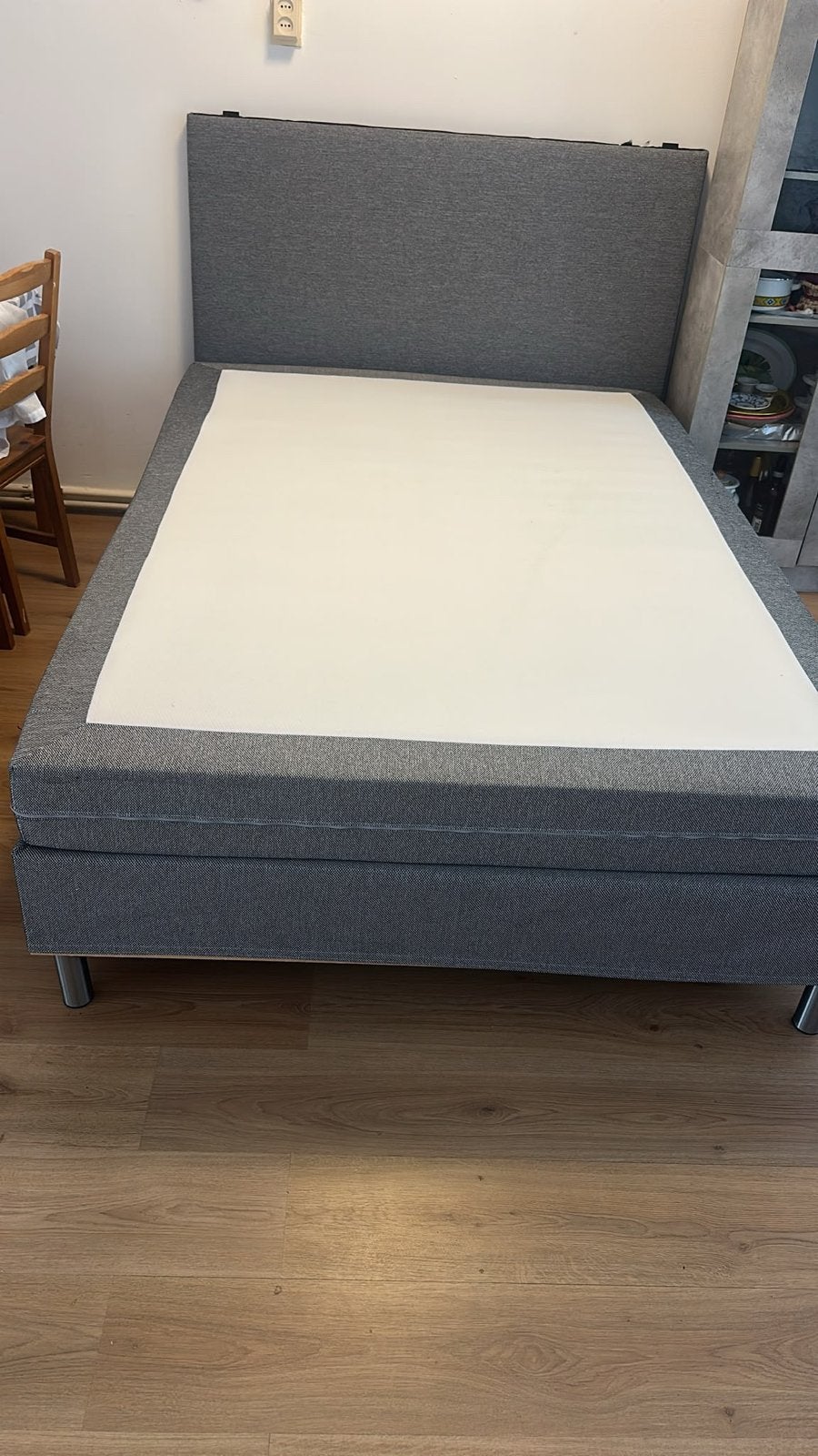 Zo goed als nieuw bed met opbergruimte, Verstelbaar, 90 cm, Eenpersoons, Ophalen of Verzenden