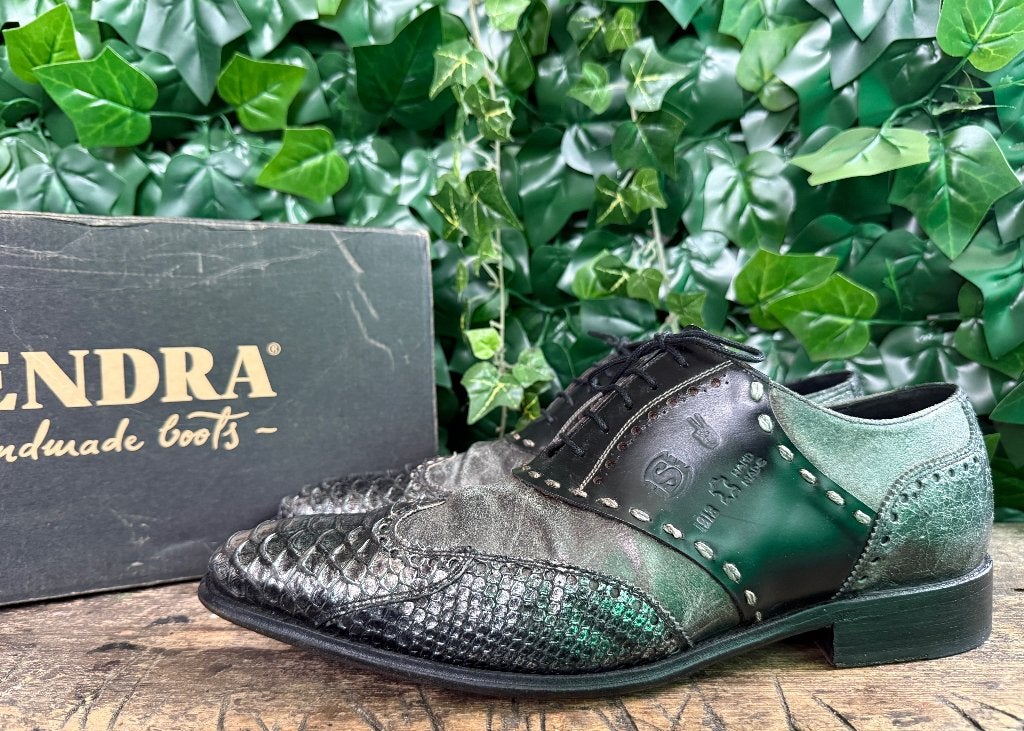 geweldig mooie veterschoen met python leer  Sendra maat 45, Sendra, Zwart, Nieuw, Ophalen of Verzenden