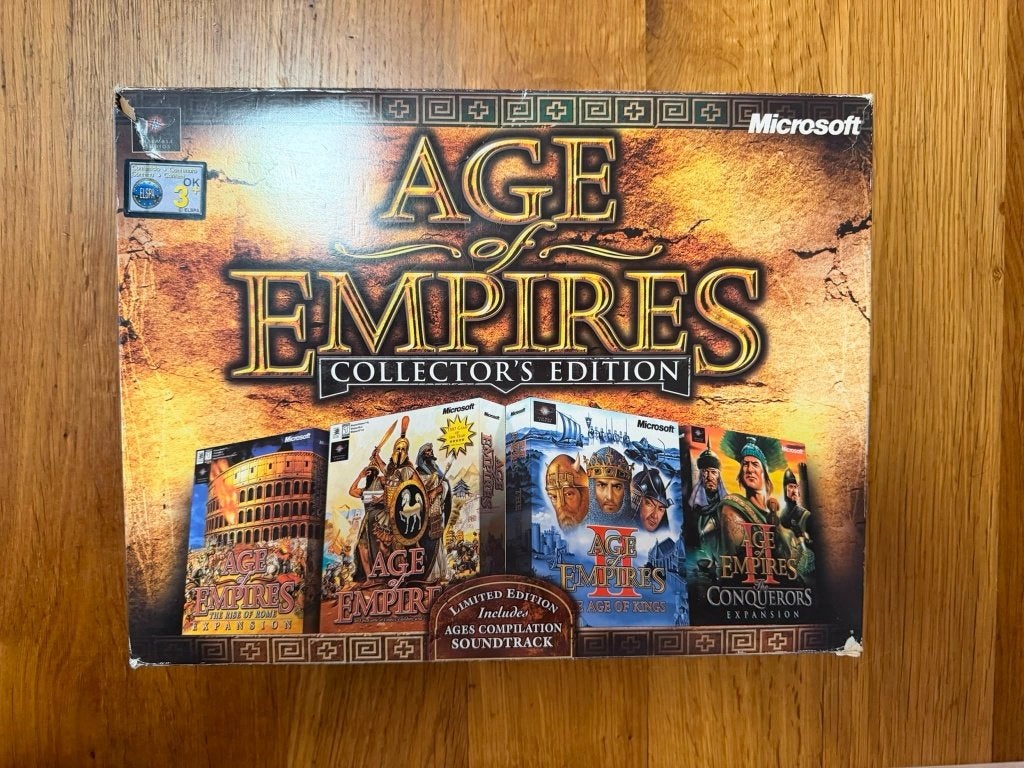 Age of Empires I en II bigbox met uitbreidingen, 1 speler, Ophalen of Verzenden, Zo goed als nieuw, Vanaf 3 jaar