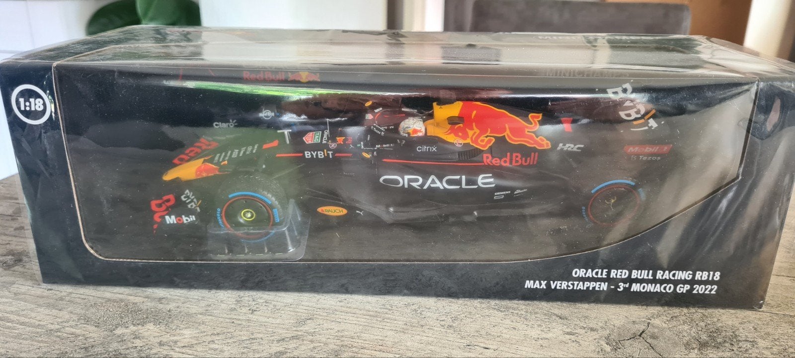 Minichamps RB18 Verstappen Regenrace Monaco 2022 nieuw ovp, Ophalen of Verzenden, Nieuw, Auto, MiniChamps