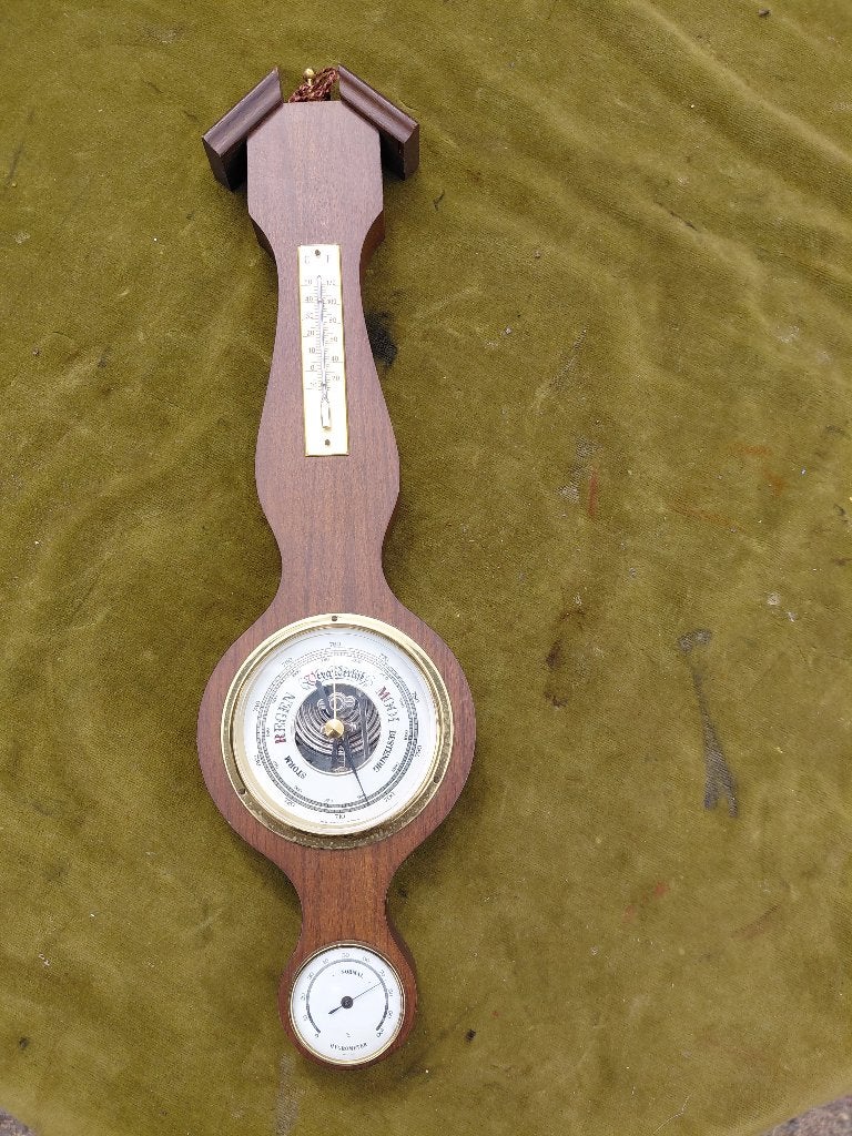 Vintage barometer, weerstation., Verzenden