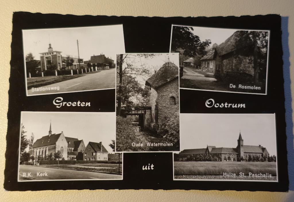 Oostrum. Groeten uit …, Verzamelen, Ansichtkaarten | Nederland, Gelopen, Noord-Brabant, 1960 tot 1980, Ophalen of Verzenden