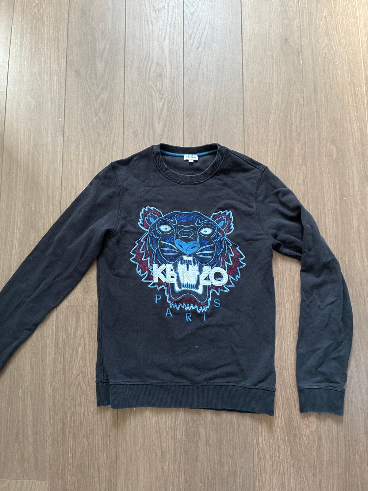 Kenzo trui met tijgerprint - Maat XS, Kleding | Heren, Ophalen of Verzenden, Gedragen, Maat 46 (S) of kleiner, Zwart