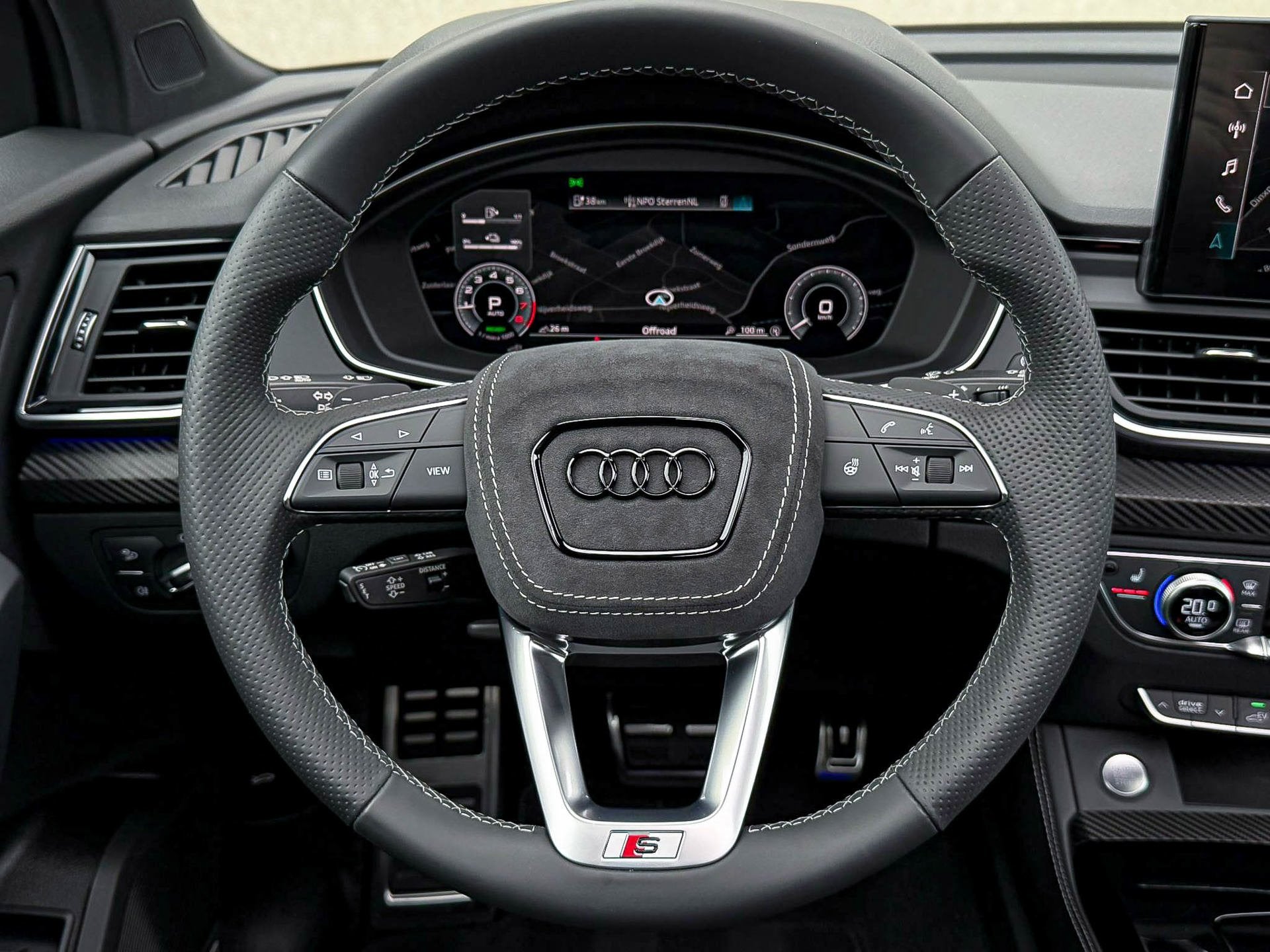 Audi Q5 50TFSI e 299PK Quattro Competition S Edition S-Line, Automaat, Gebruikt, Zwart, 4 cilinders