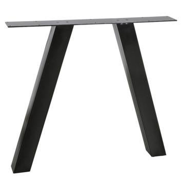 Twee tafelpoten zwart staal, Ophalen, Tafelpoot, Gebruikt, 50 tot 100 cm
