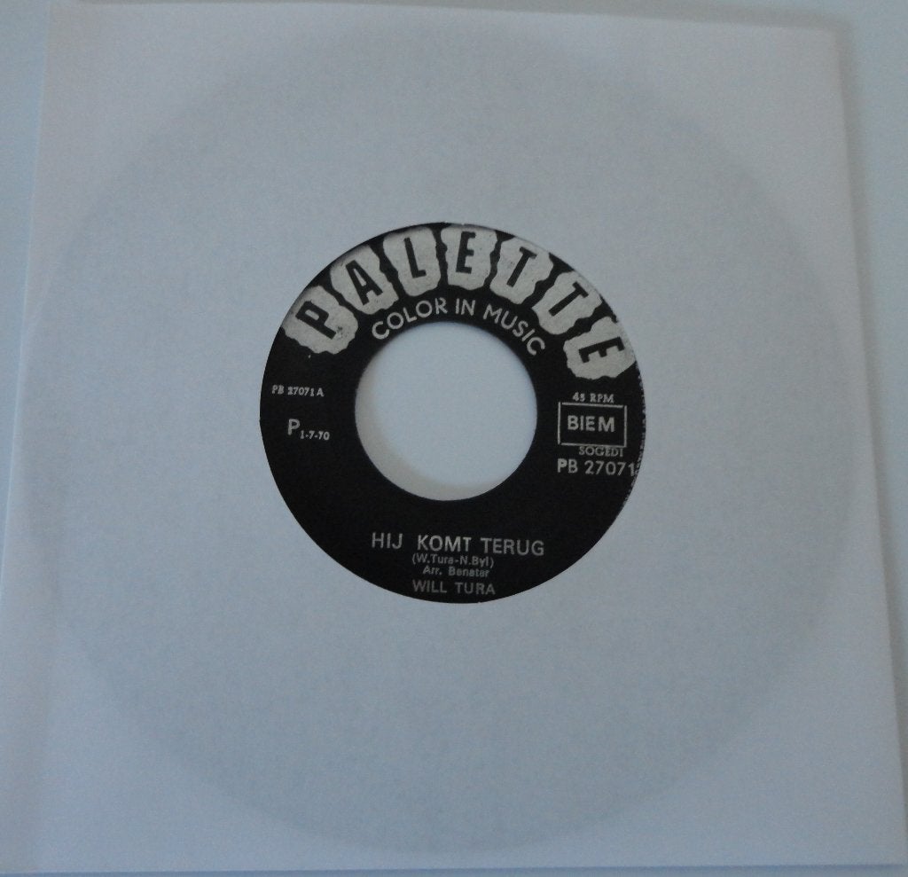 Will Tura > Hij komt terug, Ophalen of Verzenden, Gebruikt, 7 inch, Nederlandstalig