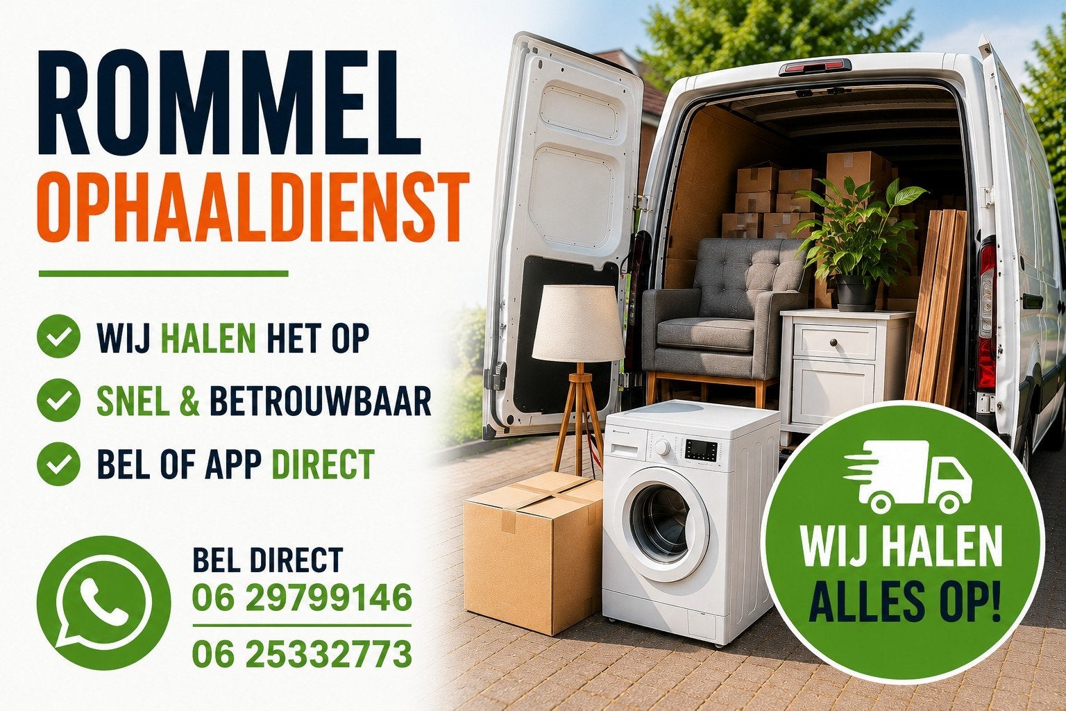 Geen tijd om op te ruimen?, Huis en Inrichting, Ophalen