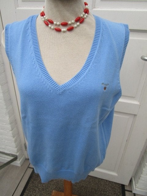Gant damespencer/top, maat XL valt als L, Kleding | Dames, Truien en Vesten, Ophalen, Blauw, Maat 42/44 (L), Zo goed als nieuw