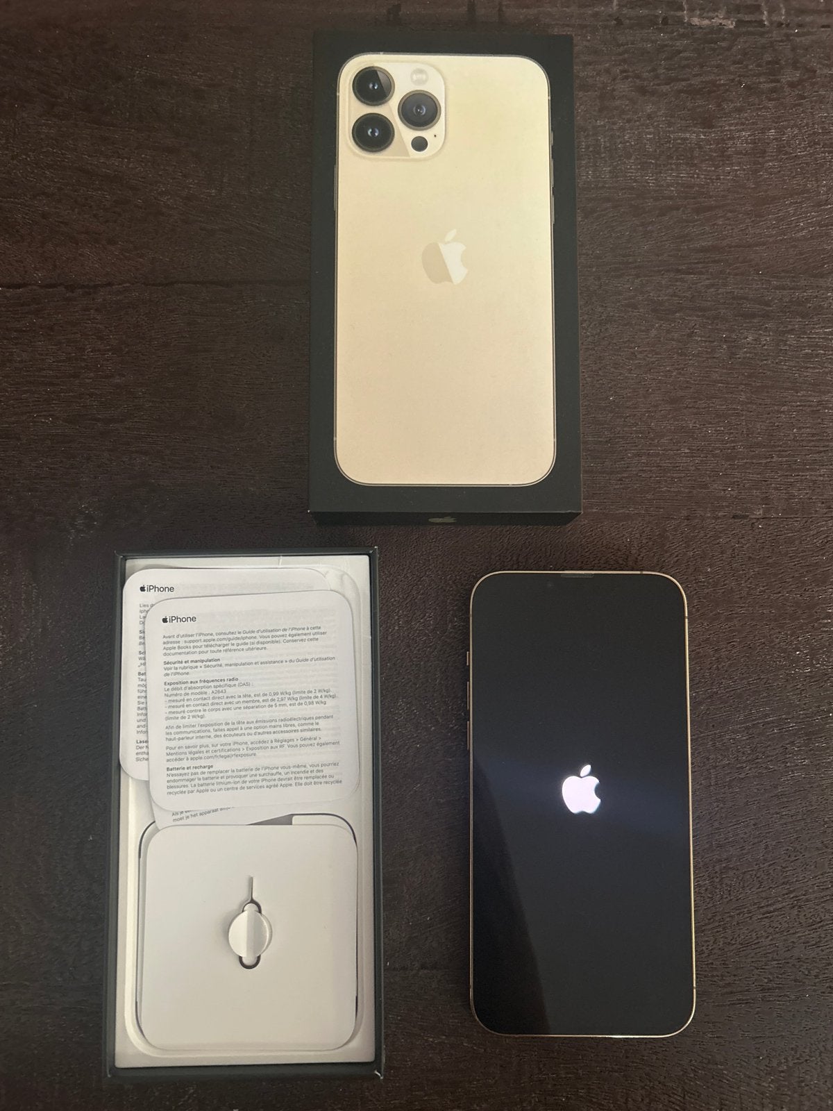 iPhone 13 Pro Max Wit Goud, Telecommunicatie, Mobiele telefoons | Apple iPhone, Ophalen, 80 %, Wit, IPhone 13 Pro Max