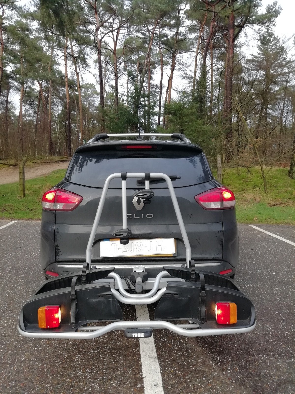 THULE EUROPOWER 916 FIETSENDRAGER, FIETSDRAGER, FIETS, Ophalen, Gebruikt, Brede banden, 2 fietsen